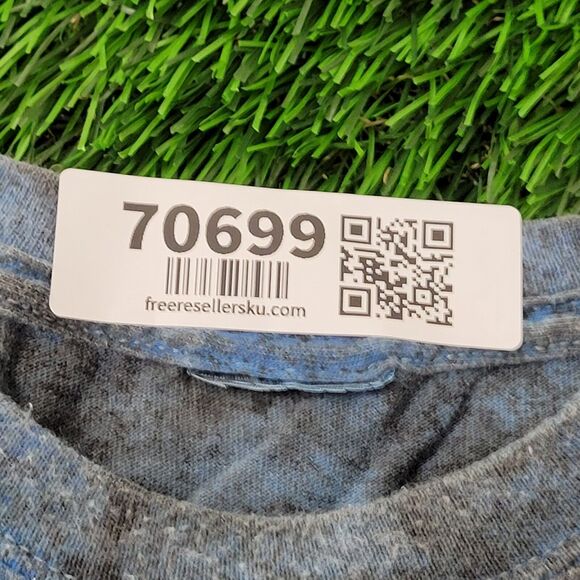 Vintage Easy-Riders Skeleton Fire Shirt Medium 19x27 Blue - Picture 6 of 10